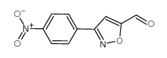 3-(4-硝基苯基)-异噁唑-5-甲醛结构式