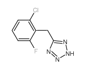 5-(2-氯-6-氟苯甲基)-2H-四唑结构式