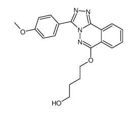 4-[[3-(4-methoxyphenyl)-[1,2,4]triazolo[3,4-a]phthalazin-6-yl]oxy]butan-1-ol结构式