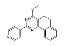 4-methylsulfanyl-2-pyridin-4-yl-5,6-dihydrobenzo[h]quinazoline Structure