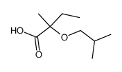 2-isobutoxy-2-methyl-butyric acid Structure