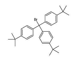 1-[bromo-bis(4-tert-butylphenyl)methyl]-4-tert-butylbenzene结构式