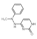 4-(2-methyl-2-phenyl-hydrazinyl)-3H-pyrimidin-2-one structure