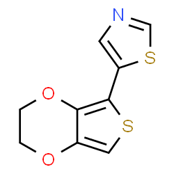 Thiazole,5-(2,3-dihydrothieno[3,4-b]-1,4-dioxin-5-yl)- Structure