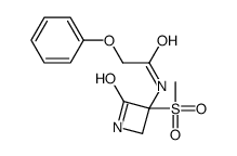 N-(3-methylsulfonyl-2-oxoazetidin-3-yl)-2-phenoxyacetamide结构式