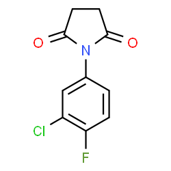 1-(3-CHLORO-4-FLUOROPHENYL)DIHYDRO-1H-PYRROLE-2,5-DIONE结构式