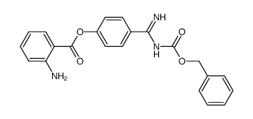 N-(benzyloxycarbonyl)-4-amidinophenyl-2'-aminobenzoate Structure