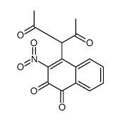 4-(2,4-dioxopentan-3-yl)-3-nitronaphthalene-1,2-dione Structure