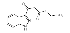 Ethyl 3-(1H-indazol-3-yl)-3-oxopropanoate structure