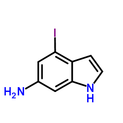 (9ci)-4-碘-1H-吲哚-6-胺结构式