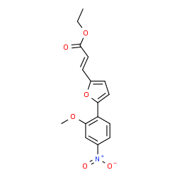 3-[5-(2-METHOXY-4-NITRO-PHENYL)-FURAN-2-YL]-ACRYLIC ACID ETHYL ESTER结构式