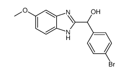 5-Methoxy-2-<4-brom-α-hydroxy-benzyl>-benzimidazol Structure