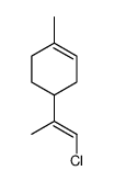4-(1-chloroprop-1-en-2-yl)-1-methylcyclohexene Structure
