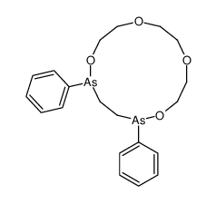 2,5-diphenyl-1,6,9,12-tetraoxa-2,5-diarsacyclotetradecane结构式