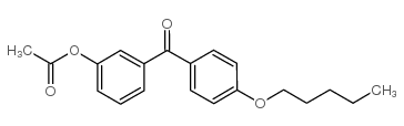 3-ACETOXY-4'-PENTYLOXYBENZOPHENONE结构式