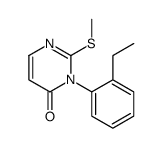 3-(2-ethylphenyl)-2-methylsulfanylpyrimidin-4-one Structure