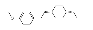 2-(trans-4-propylcyclohexyl)-1-(methoxyphenyl)ethane结构式
