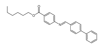 hexyl 4-[(4-phenylphenyl)methylideneamino]benzoate Structure