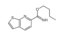 butyl thieno[2,3-b]pyridine-6-carboximidate结构式