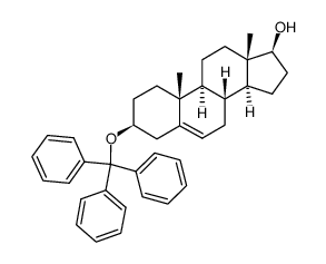 3β-trityloxy-androst-5-en-17β-ol Structure