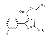 ethyl 2-amino-4-(3-chloro)phenyl thiazole-5-carboxylate Structure