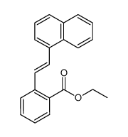 ethyl (Z)-and (E)-2-(2-(naphthalen-1-yl)ethenyl)benzoate Structure