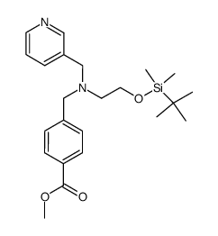 methyl 4-{[(2-{[tert-butyl(dimethyl)silyl]oxy}ethyl)(3-pyridinylmethyl)amino]methyl}benzoate Structure