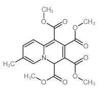 tetramethyl 7-methyl-4H-quinolizine-1,2,3,4-tetracarboxylate结构式