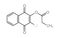 (3-chloro-1,4-dioxo-naphthalen-2-yl) propanoate结构式