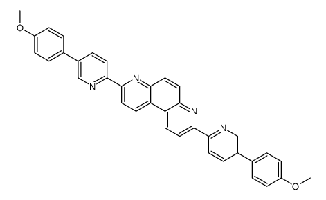 3,8-bis[5-(4-methoxyphenyl)pyridin-2-yl]-4,7-phenanthroline结构式
