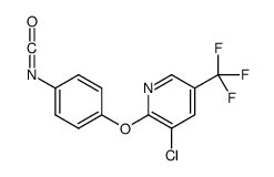 3-chloro-2-(4-isocyanatophenoxy)-5-(trifluoromethyl)pyridine Structure