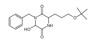 1-benzyl-3-(3-t-butoxypropyl)-6-hydroxy-2,5-piperazinedione Structure