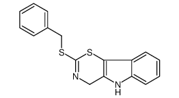 2-benzylsulfanyl-4,5-dihydro-[1,3]thiazino[5,6-b]indole结构式