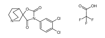 3'-(3,4-dichlorophenyl)-quinuclidine-3-spiro-5'-oxazolidine-2',4'-dione trifluoroacetate salt Structure