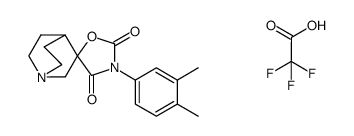 3'-(3,4-dimethylphenyl)-quinuclidine-3-spiro-5'-oxazolidine-2',4'-dione trifluoroacetate salt Structure