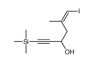 6-iodo-5-methyl-1-trimethylsilylhex-5-en-1-yn-3-ol Structure