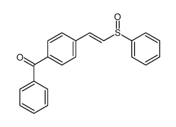 [4-[2-(benzenesulfinyl)ethenyl]phenyl]-phenylmethanone结构式