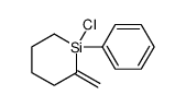 1-chloro-2-methylidene-1-phenylsilinane结构式
