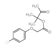 (2-methyl-3-oxo-butan-2-yl) 2-(4-chlorophenoxy)acetate结构式