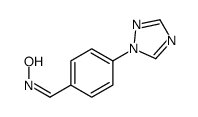 N-[[4-(1,2,4-triazol-1-yl)phenyl]methylidene]hydroxylamine Structure