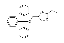 2-ethyl-4-(trityloxymethyl)-1,3-dioxolane Structure