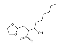 1-(1,3-dioxolan-2-yl)-2-nitrononan-3-ol Structure