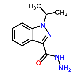 1-Isopropyl-1H-indazole-3-carbohydrazide结构式