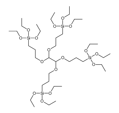 4,4,15,15-tetraethoxy-9,10-bis[3-(triethoxysilyl)propoxy]-3,8,11,16-tetraoxa-4,15-disilaoctadecane结构式