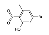 5-bromo-3-methyl-2-nitrophenol结构式