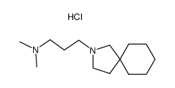 [3-(2-Aza-spiro[4.5]dec-2-yl)-propyl]-dimethyl-amine; hydrochloride Structure
