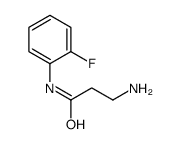 3-amino-N-(2-fluorophenyl)propanamide结构式