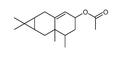 1a,2,4,5,6,6a,7,7a-octahydro-1,1,6,6a-tetramethyl-1H-cyclopropa[b]naphthalen-4-yl acetate结构式