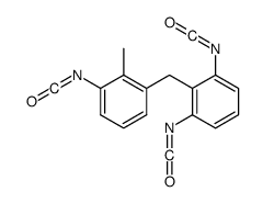 1,3-diisocyanato-2-[(3-isocyanato-2-methylphenyl)methyl]benzene结构式