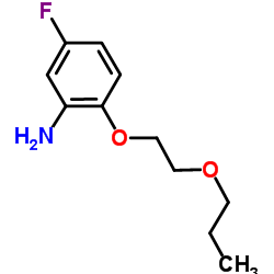 5-Fluoro-2-(2-propoxyethoxy)aniline Structure